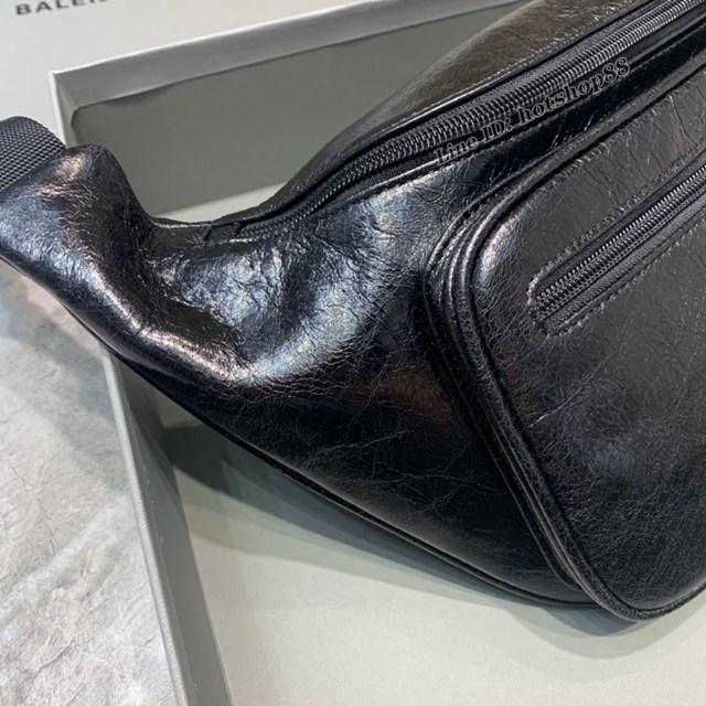 Balenciaga專櫃爆款斜挎胸包腰包 巴黎世家男女同款腰包全皮胸包 fyj1513